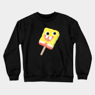 Sponge Popsicle Design Sticker Crewneck Sweatshirt